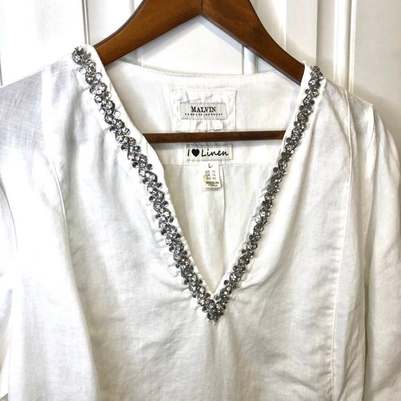 Malvin's Hamburg Germany designer blouse - Picture 2 of 8